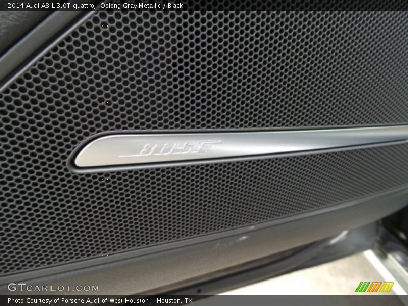 Oolong Gray Metallic / Black 2014 Audi A8 L 3.0T quattro