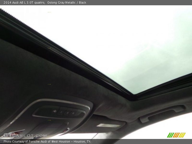 Oolong Gray Metallic / Black 2014 Audi A8 L 3.0T quattro