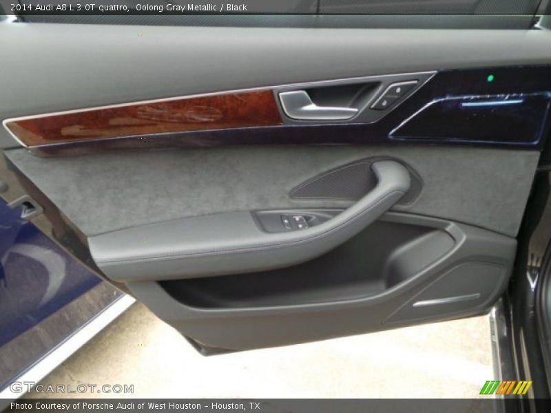 Oolong Gray Metallic / Black 2014 Audi A8 L 3.0T quattro