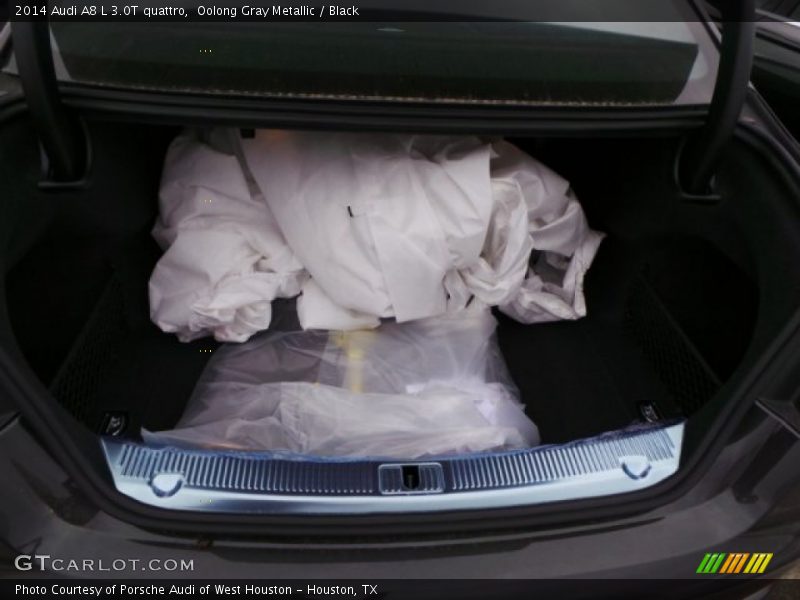 Oolong Gray Metallic / Black 2014 Audi A8 L 3.0T quattro