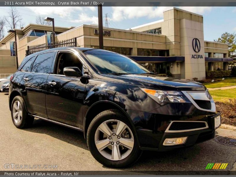 Crystal Black Pearl / Ebony 2011 Acura MDX Technology