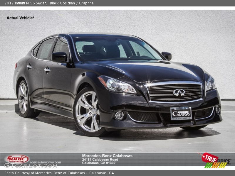 Black Obsidian / Graphite 2012 Infiniti M 56 Sedan