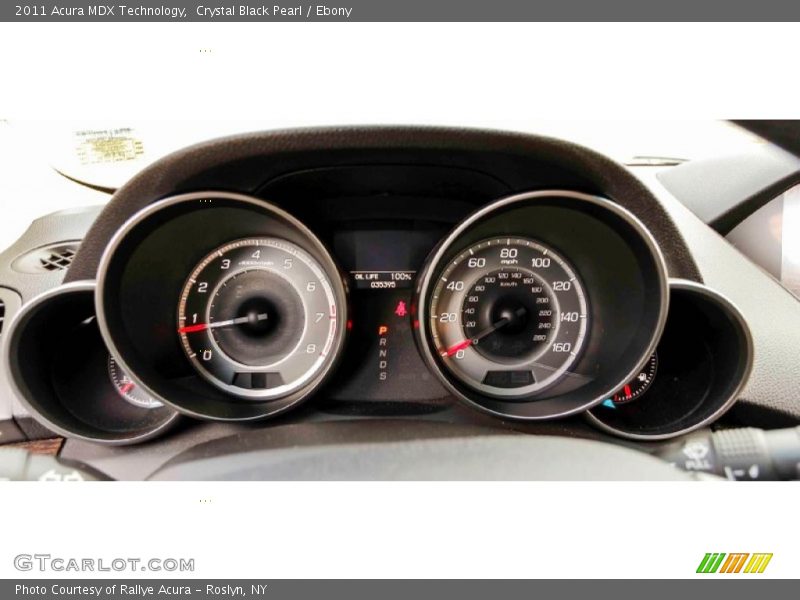 Crystal Black Pearl / Ebony 2011 Acura MDX Technology