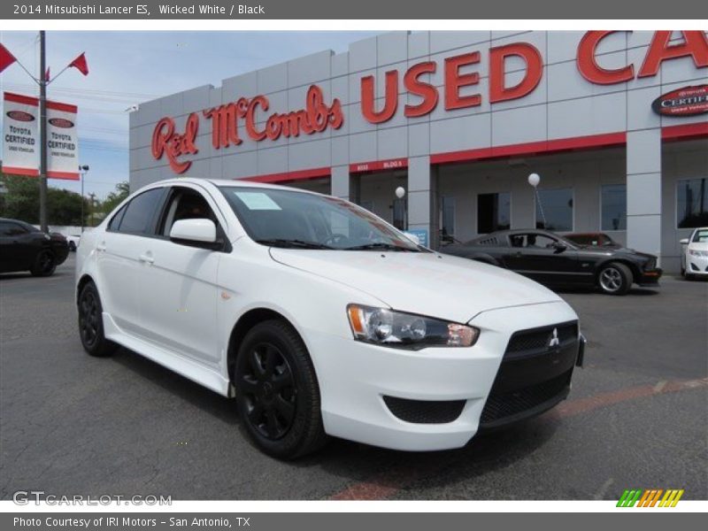 Wicked White / Black 2014 Mitsubishi Lancer ES