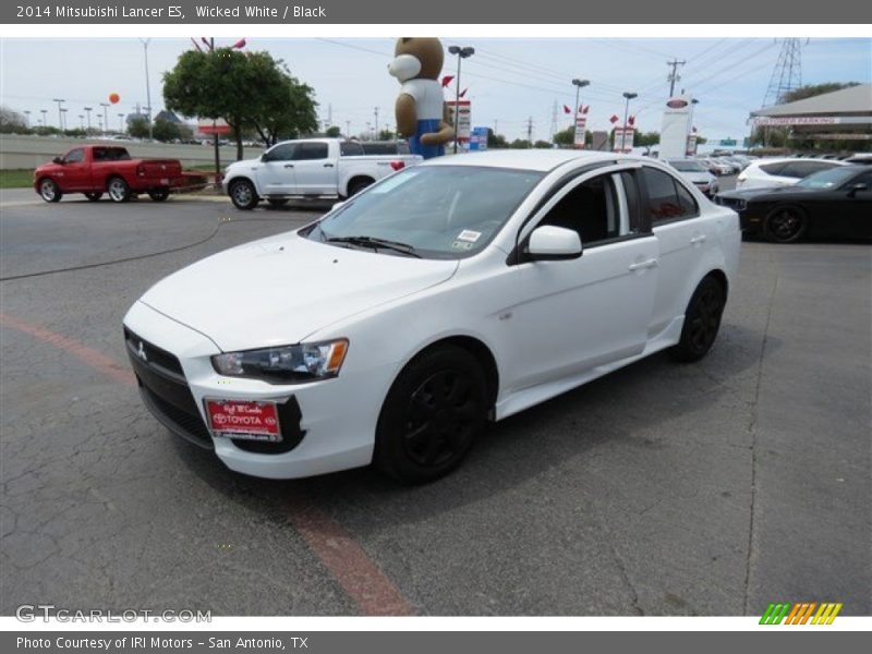 Wicked White / Black 2014 Mitsubishi Lancer ES