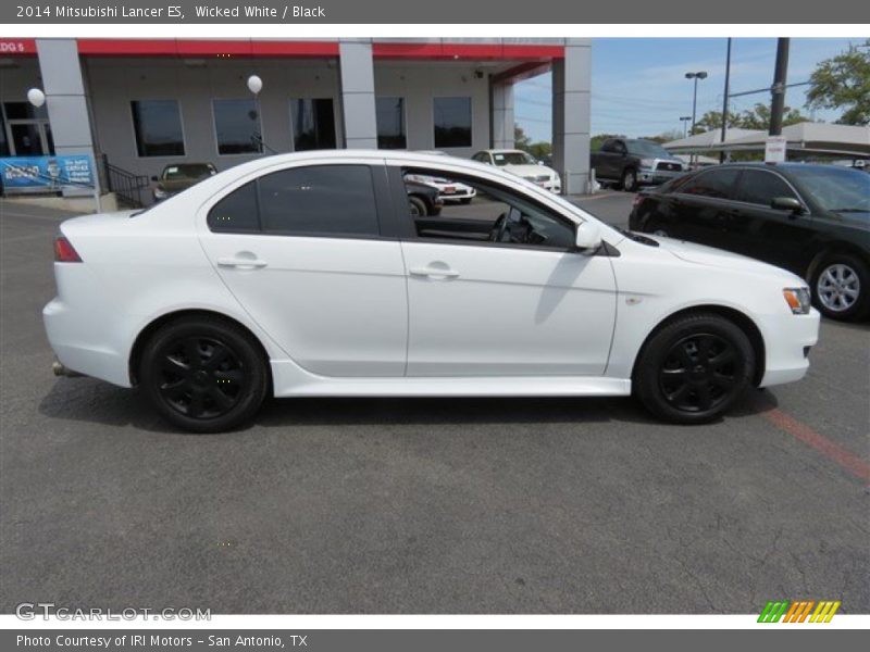 Wicked White / Black 2014 Mitsubishi Lancer ES