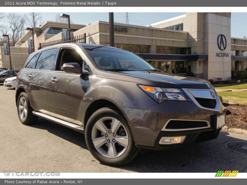 Polished Metal Metallic / Taupe 2011 Acura MDX Technology