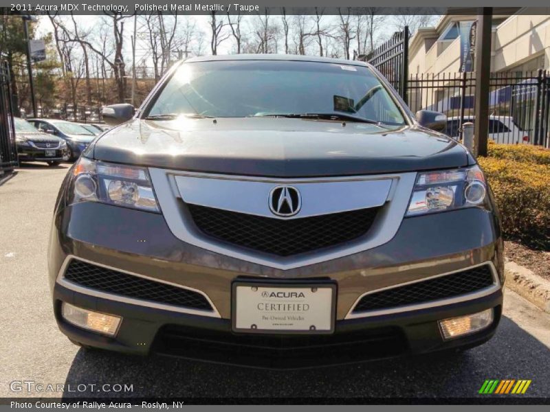 Polished Metal Metallic / Taupe 2011 Acura MDX Technology