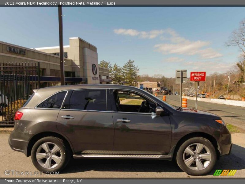 Polished Metal Metallic / Taupe 2011 Acura MDX Technology