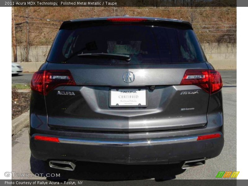 Polished Metal Metallic / Taupe 2011 Acura MDX Technology