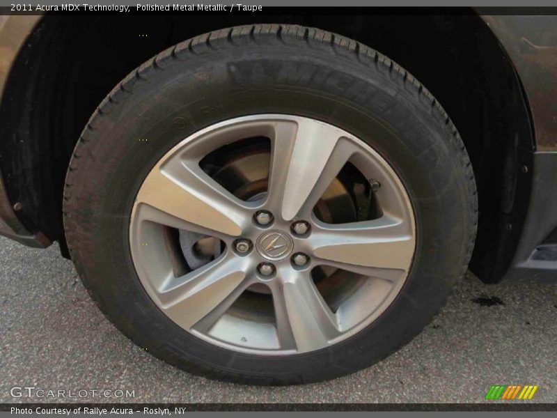 Polished Metal Metallic / Taupe 2011 Acura MDX Technology