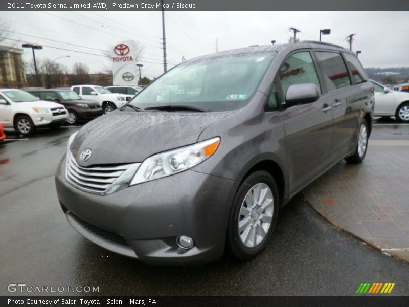 Predawn Gray Mica / Bisque 2011 Toyota Sienna Limited AWD