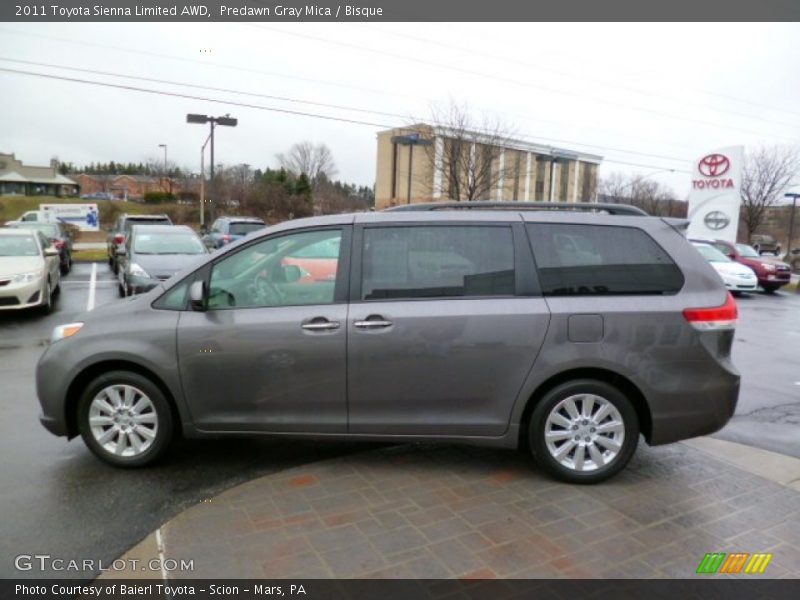 Predawn Gray Mica / Bisque 2011 Toyota Sienna Limited AWD