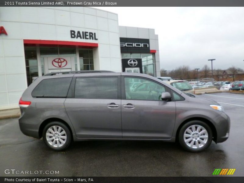 Predawn Gray Mica / Bisque 2011 Toyota Sienna Limited AWD