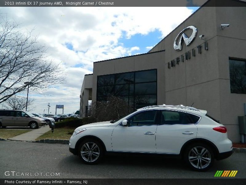 Midnight Garnet / Chestnut 2013 Infiniti EX 37 Journey AWD