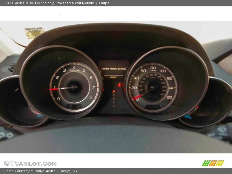 Polished Metal Metallic / Taupe 2011 Acura MDX Technology