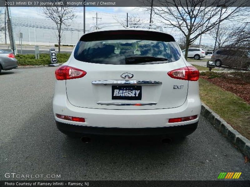 Midnight Garnet / Chestnut 2013 Infiniti EX 37 Journey AWD