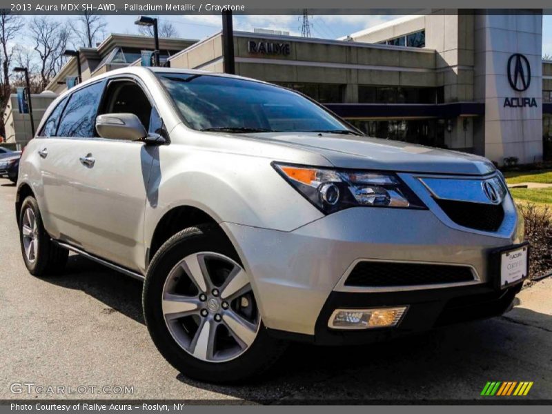 Palladium Metallic / Graystone 2013 Acura MDX SH-AWD