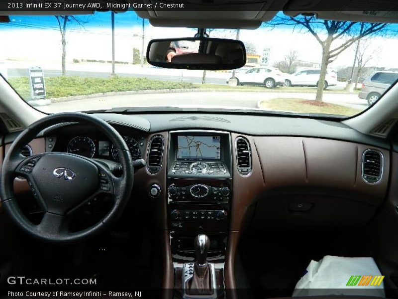 Midnight Garnet / Chestnut 2013 Infiniti EX 37 Journey AWD