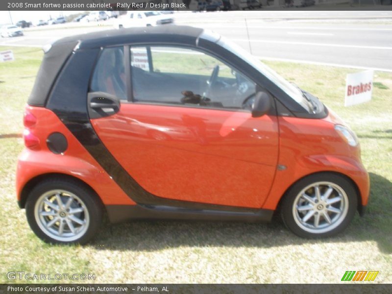 Rally Red / Design Black 2008 Smart fortwo passion cabriolet