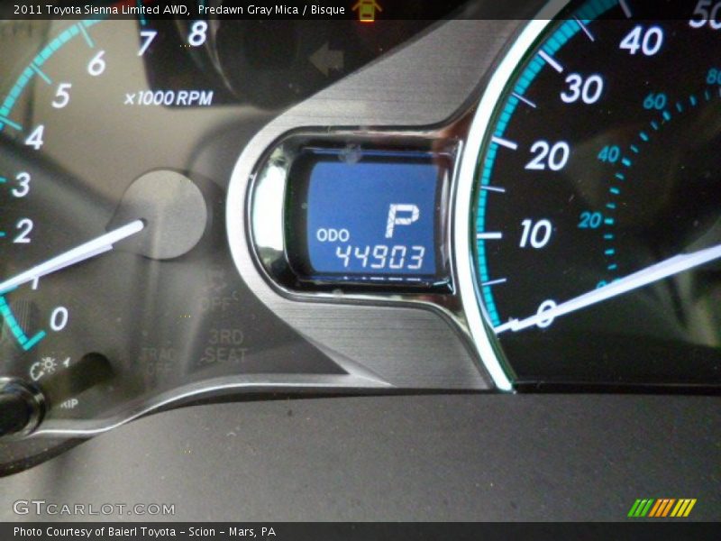 Predawn Gray Mica / Bisque 2011 Toyota Sienna Limited AWD