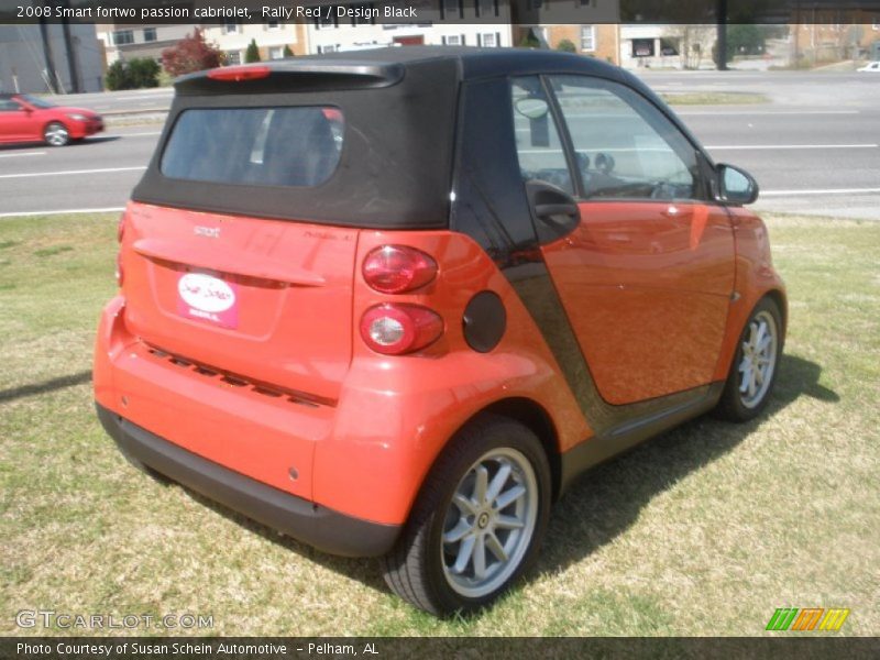 Rally Red / Design Black 2008 Smart fortwo passion cabriolet