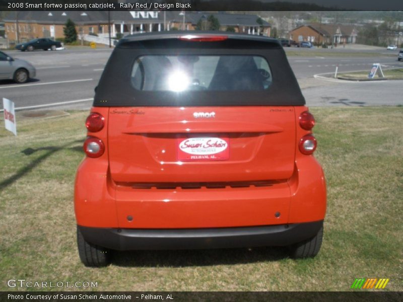 Rally Red / Design Black 2008 Smart fortwo passion cabriolet