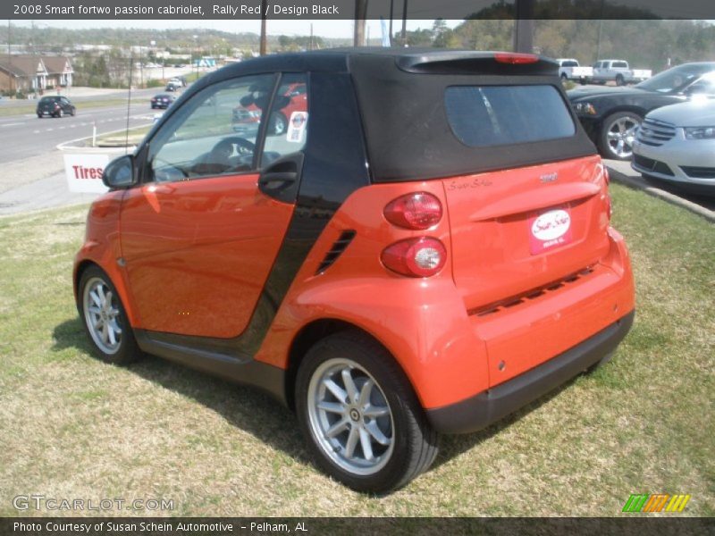 Rally Red / Design Black 2008 Smart fortwo passion cabriolet