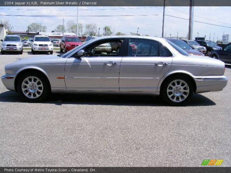 Platinum Silver Metallic / Charcoal 2004 Jaguar XJ XJ8