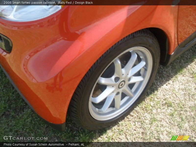 Rally Red / Design Black 2008 Smart fortwo passion cabriolet