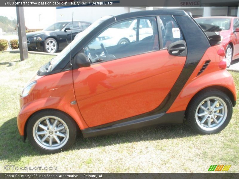 Rally Red / Design Black 2008 Smart fortwo passion cabriolet