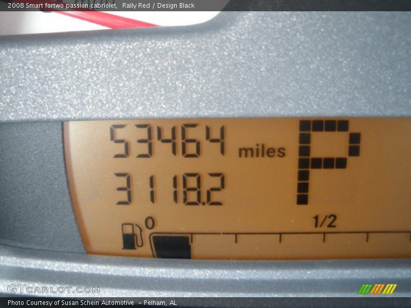 Rally Red / Design Black 2008 Smart fortwo passion cabriolet