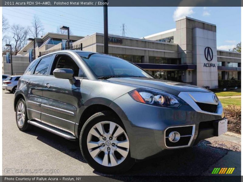 Polished Metal Metallic / Ebony 2011 Acura RDX SH-AWD