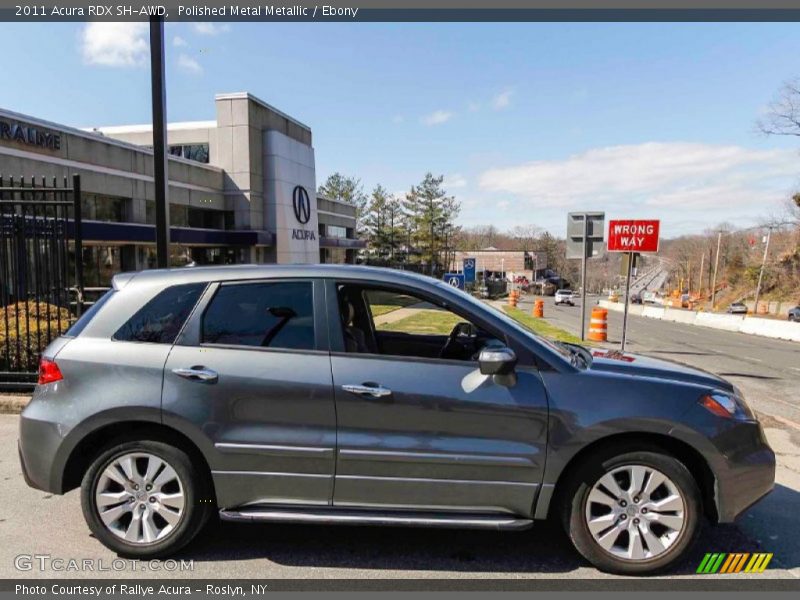 Polished Metal Metallic / Ebony 2011 Acura RDX SH-AWD