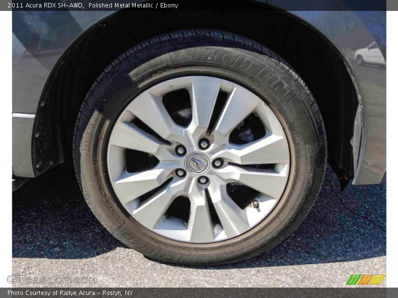 Polished Metal Metallic / Ebony 2011 Acura RDX SH-AWD
