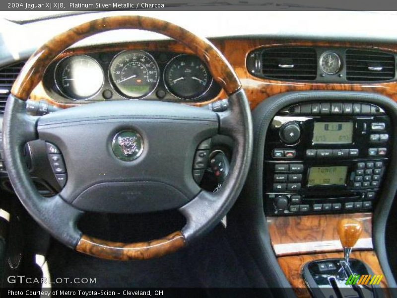 Platinum Silver Metallic / Charcoal 2004 Jaguar XJ XJ8