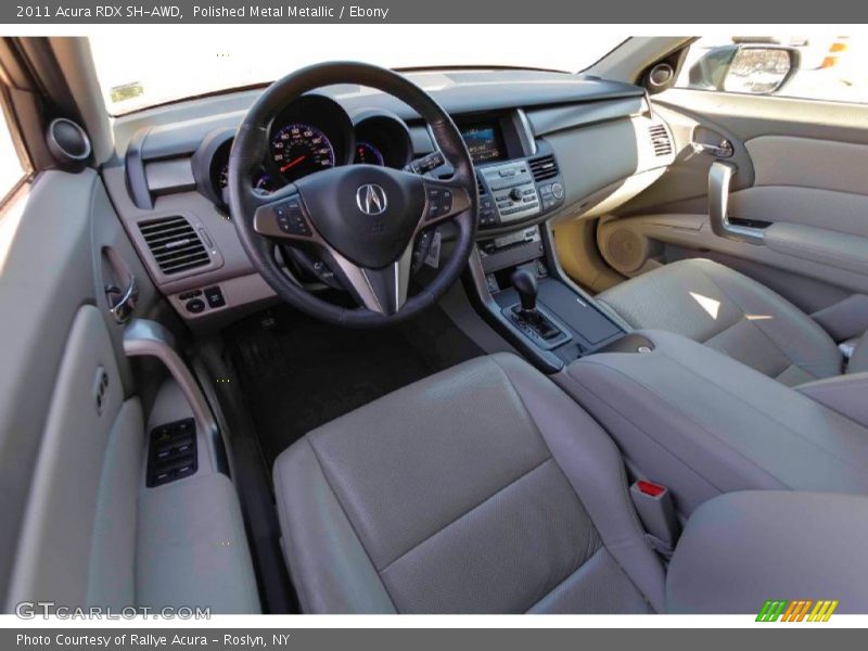 Polished Metal Metallic / Ebony 2011 Acura RDX SH-AWD