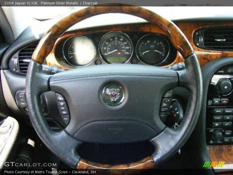 Platinum Silver Metallic / Charcoal 2004 Jaguar XJ XJ8