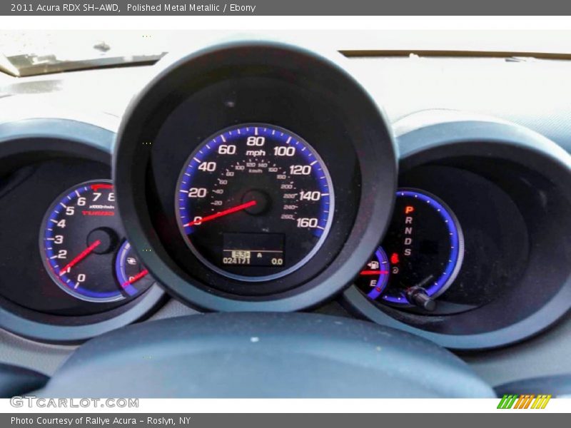 Polished Metal Metallic / Ebony 2011 Acura RDX SH-AWD