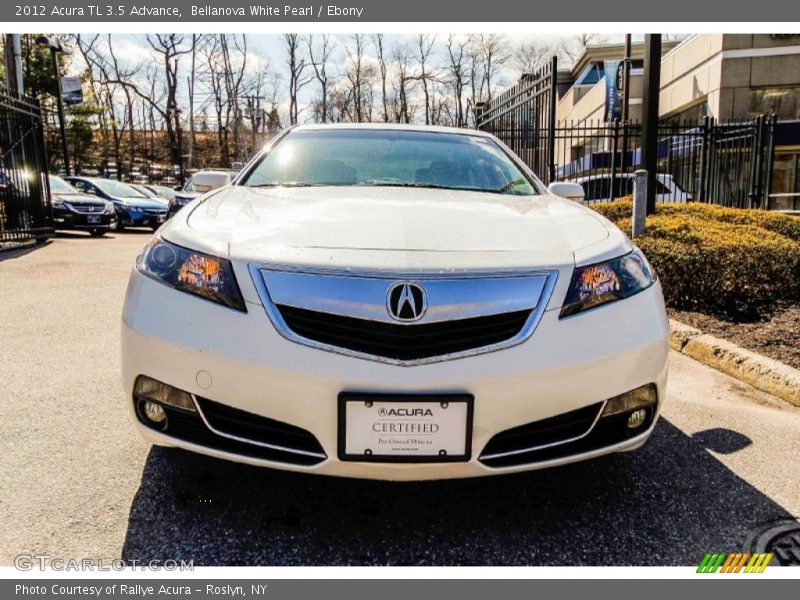 Bellanova White Pearl / Ebony 2012 Acura TL 3.5 Advance