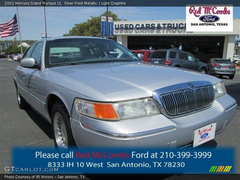 Silver Frost Metallic / Light Graphite 2001 Mercury Grand Marquis LS