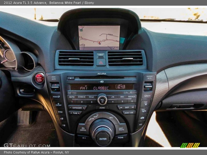 Bellanova White Pearl / Ebony 2012 Acura TL 3.5 Advance