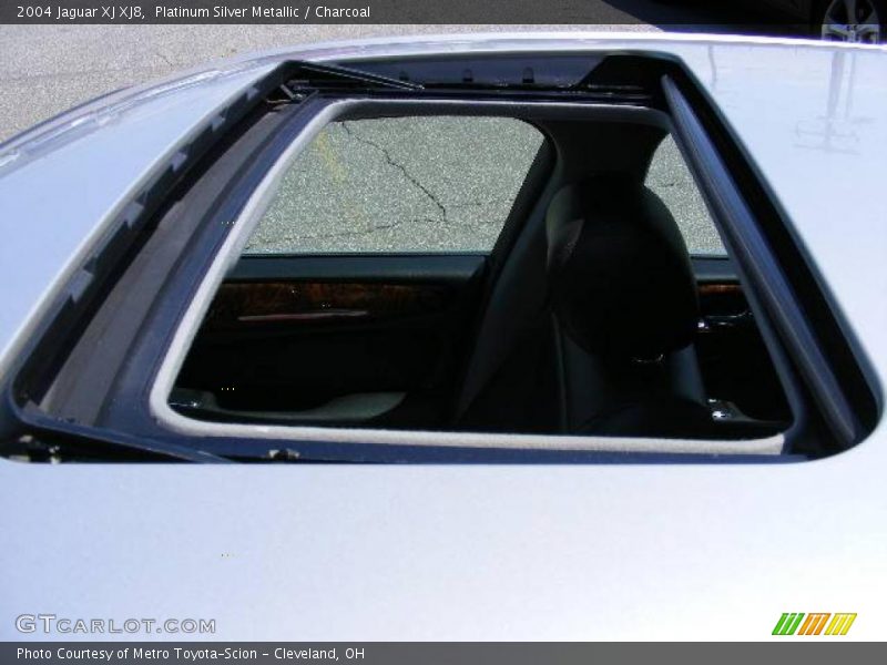 Platinum Silver Metallic / Charcoal 2004 Jaguar XJ XJ8