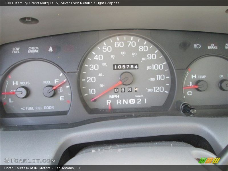 Silver Frost Metallic / Light Graphite 2001 Mercury Grand Marquis LS