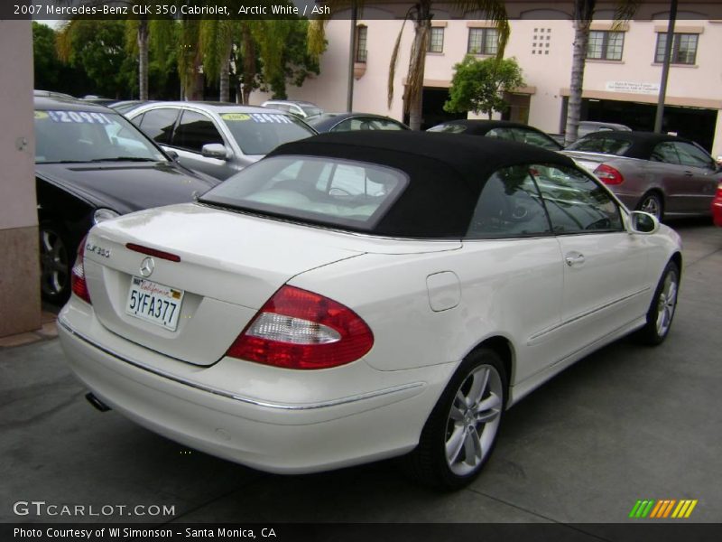 Arctic White / Ash 2007 Mercedes-Benz CLK 350 Cabriolet