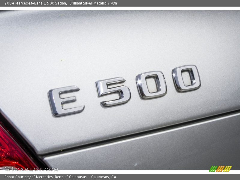 Brilliant Silver Metallic / Ash 2004 Mercedes-Benz E 500 Sedan