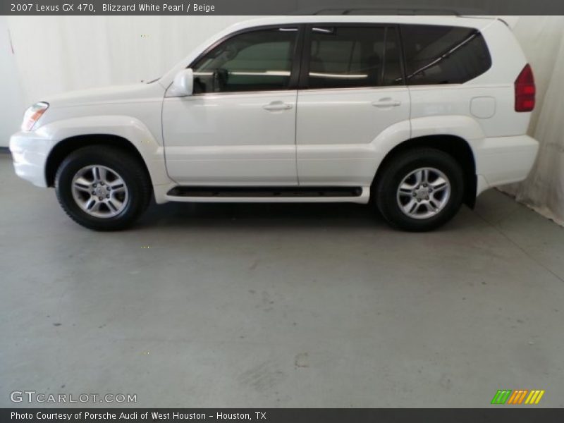 Blizzard White Pearl / Beige 2007 Lexus GX 470