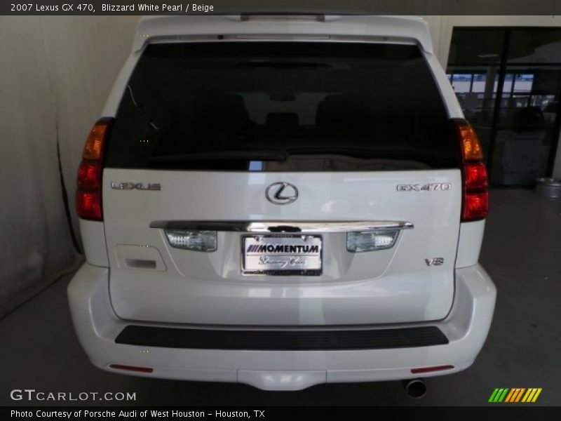 Blizzard White Pearl / Beige 2007 Lexus GX 470