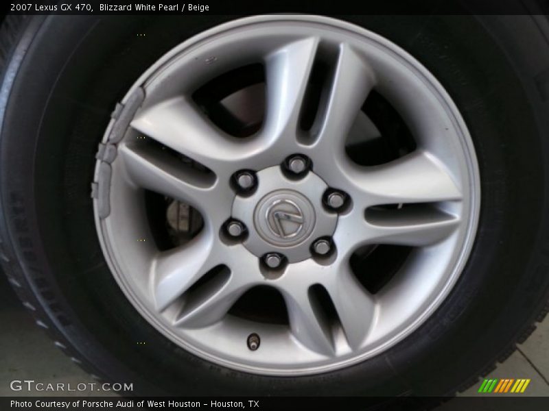 Blizzard White Pearl / Beige 2007 Lexus GX 470