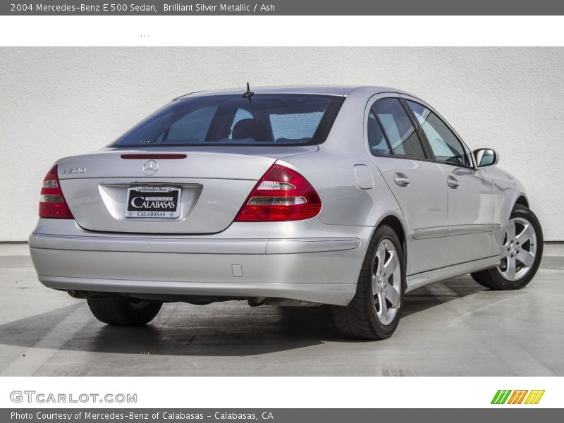 Brilliant Silver Metallic / Ash 2004 Mercedes-Benz E 500 Sedan